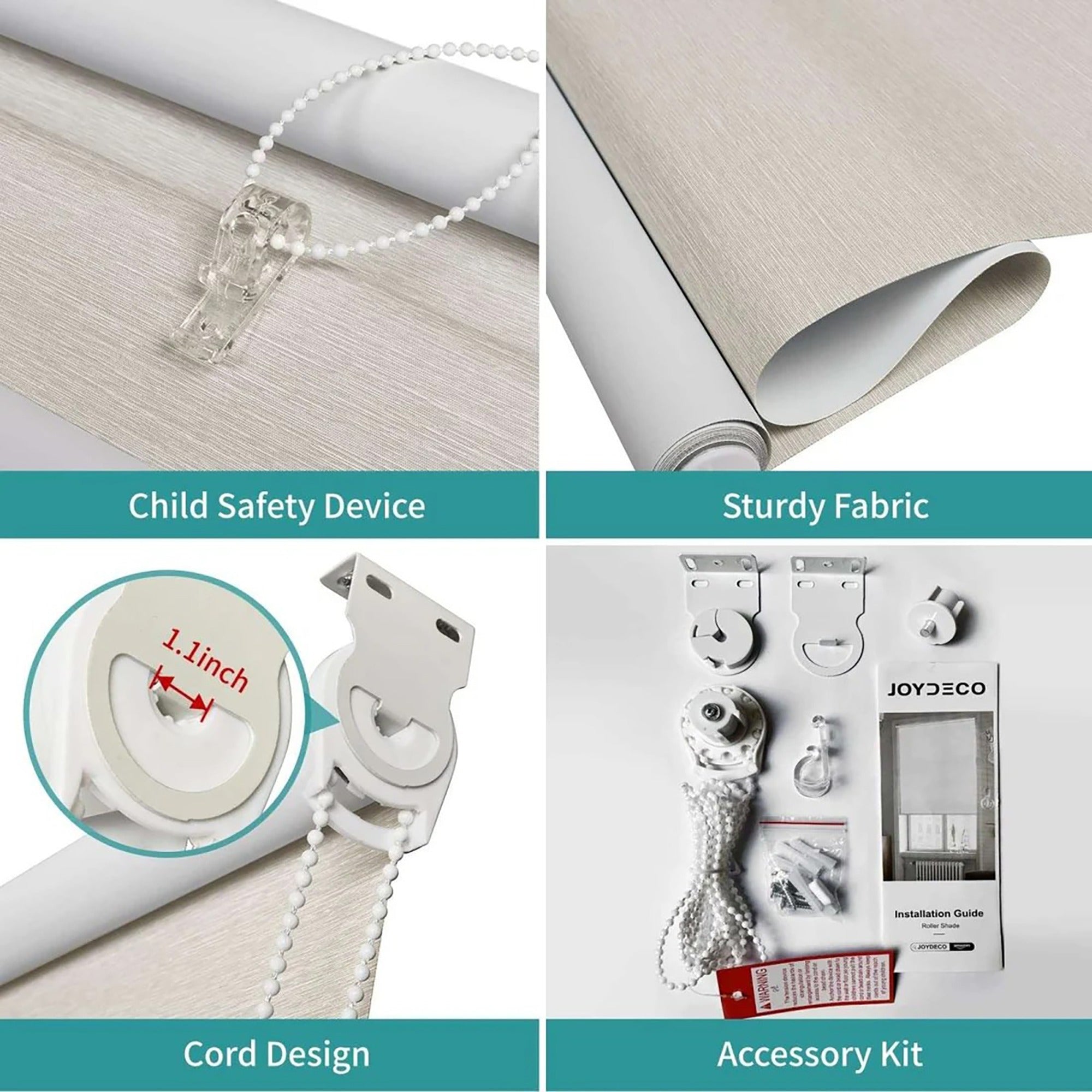 Blackout Roller Shade for Windows 20 x 75 inch – 100% Light Blocking, Thermal Insulated Window Blind with Chain Cord & Child Safety Lock, UV Protection Privacy Shade for Bedroom & Office – Ivory White Blackout Roller Shade for Windows 20 x 75 inch – 100% Light Blocking, Thermal Insulated Window Blind with Chain Cord & Child Safety Lock, UV Protection Privacy Shade for Bedroom & Office – Ivory White